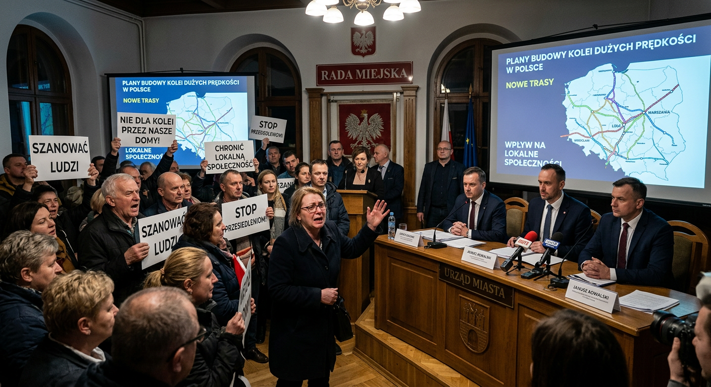 Budowa linii kolejowej do CPK. Mieszkańcy Mazowsza zapowiadają protesty