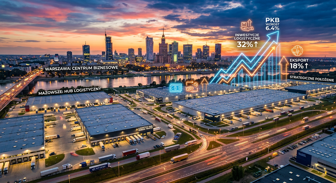 Mazowsze liderem inwestycji w 2024. Nowe centra logistyczne i biura