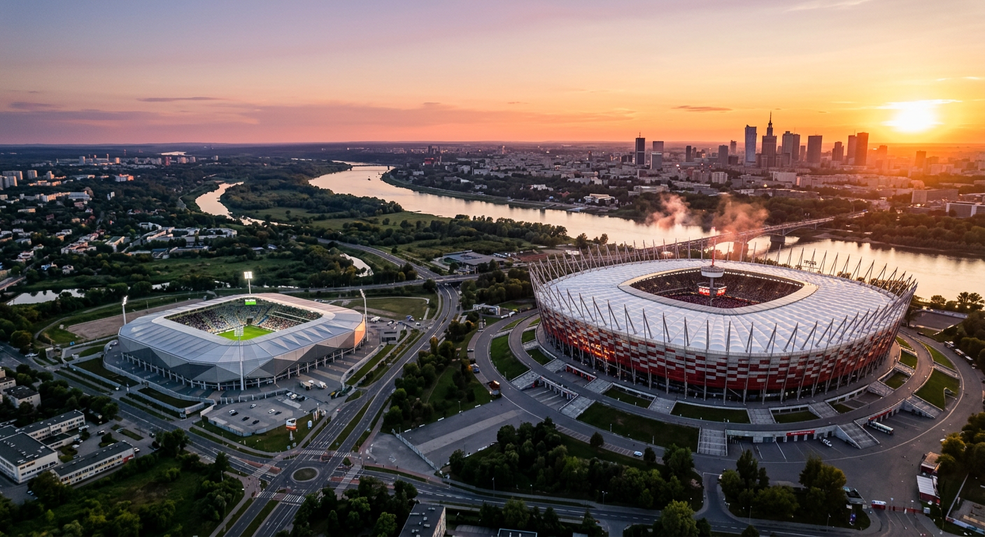 Top 5 stadionów na Mazowszu, które musi odwiedzić fan sportu
